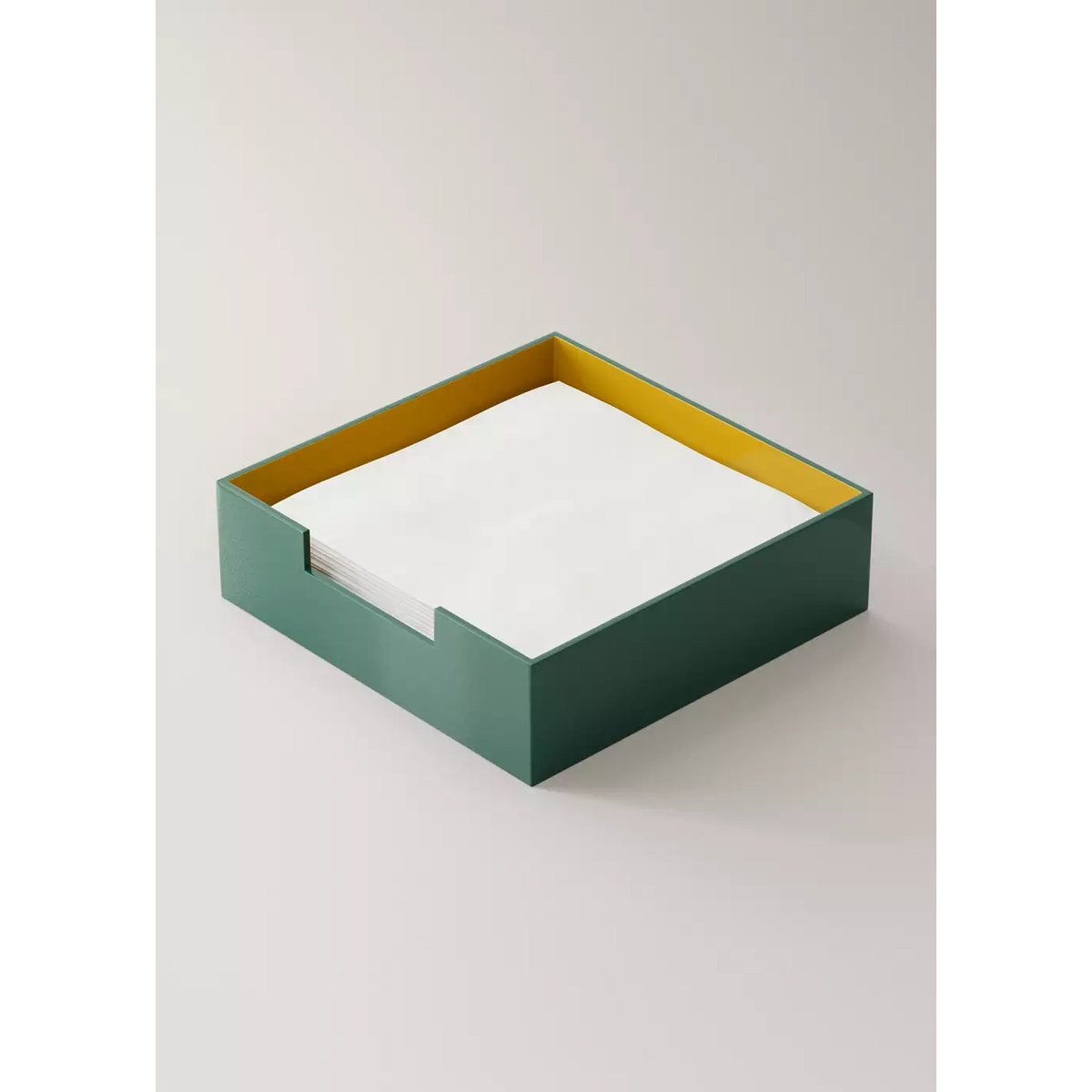 Porte-serviettes en bois bicolore curry, MANGO HOME