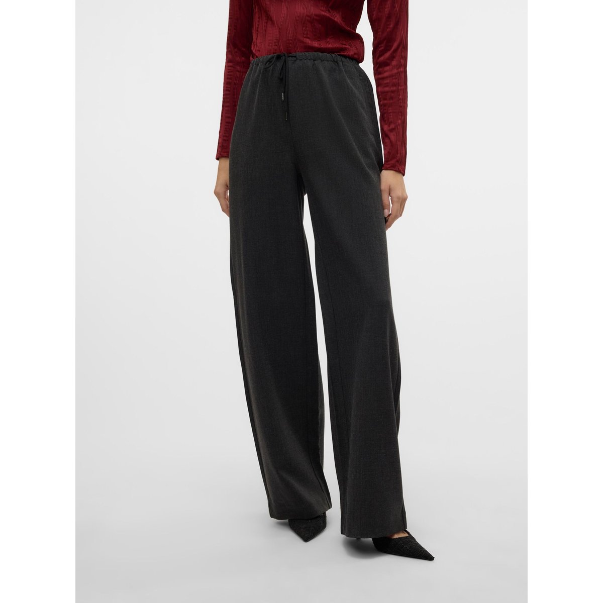 Pantalon dark grey melange, VERO MODA