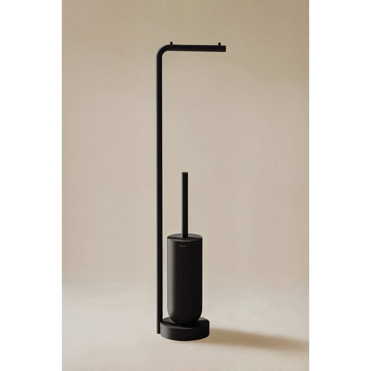 Brosse Wc Et Porte Papier GEYSER noir mat, COSMIC