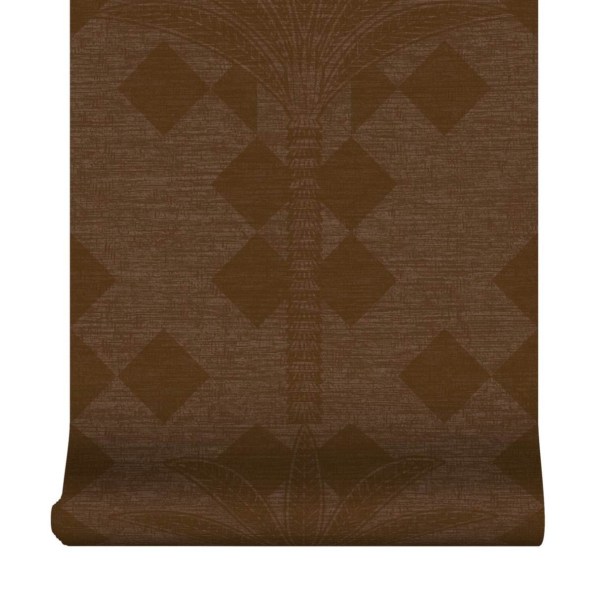 Papier peint Feuilles Adina Terra marron caramel, SUPERFRESCO EASY