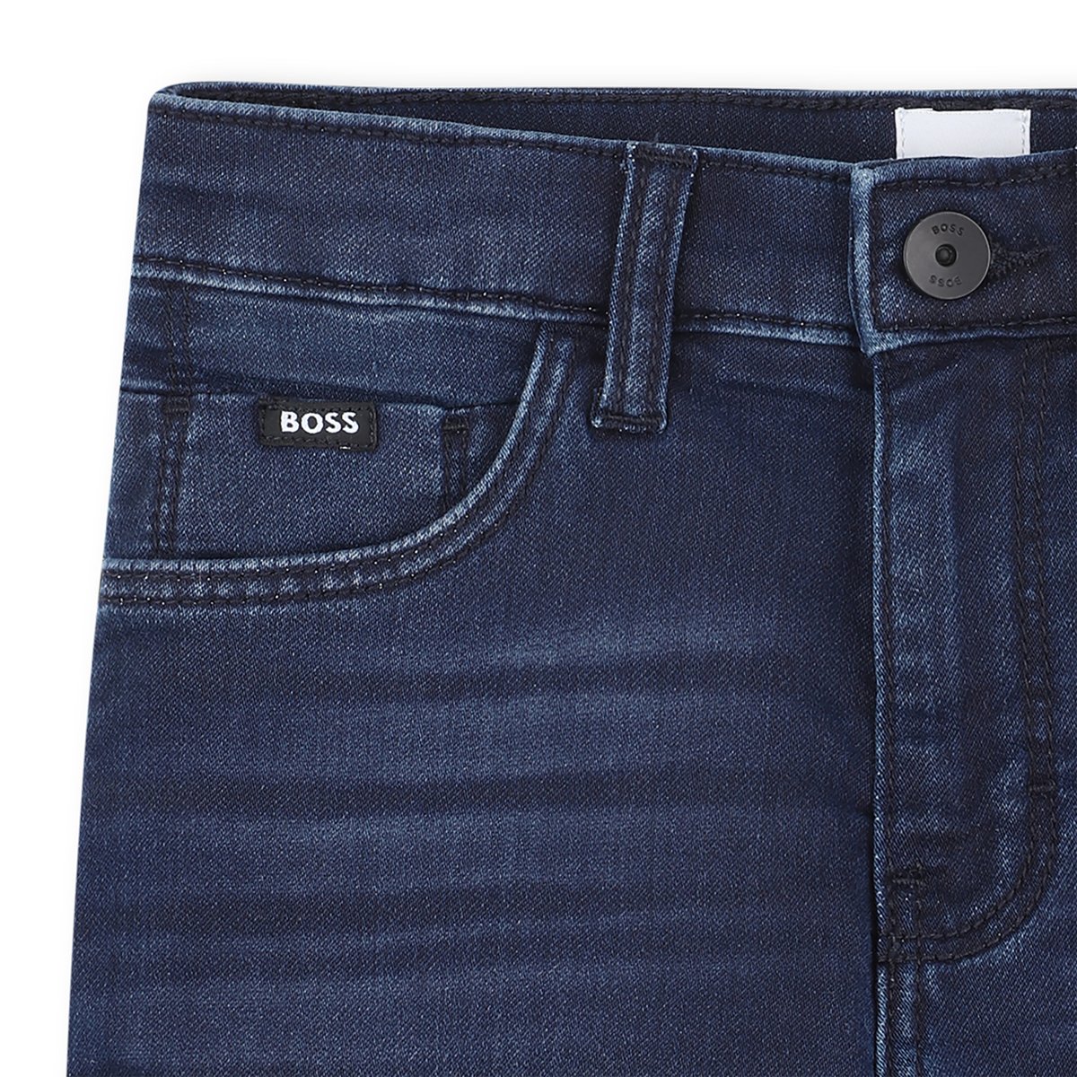 SHORT DENIM stone pulverisation, BOSS KIDSWEAR