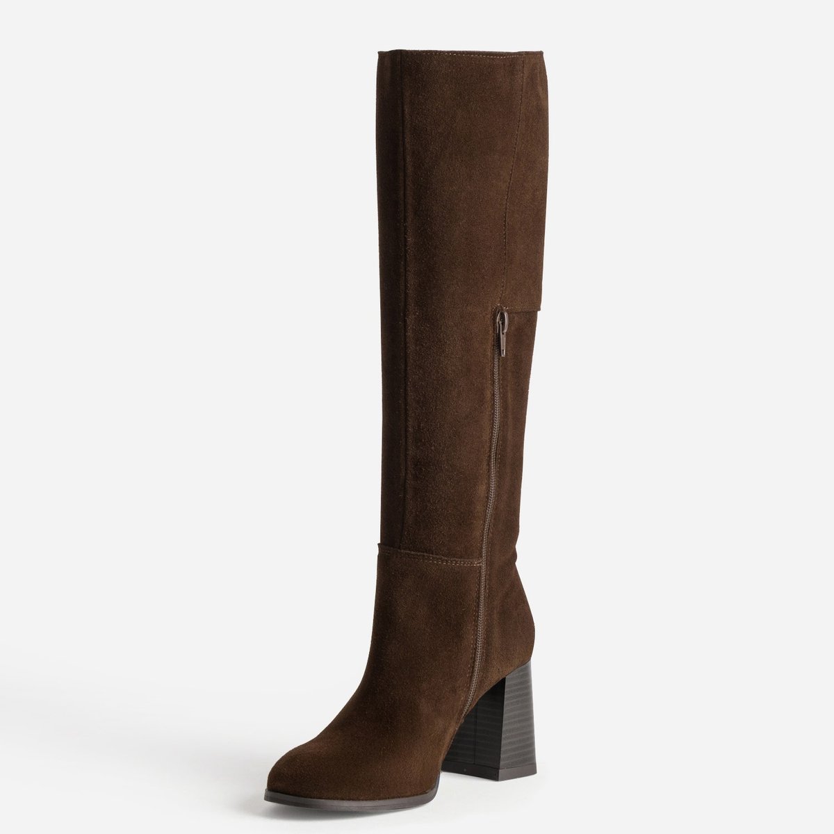 Botte À Talon en cuir MAHAUT chocolat, ERAM