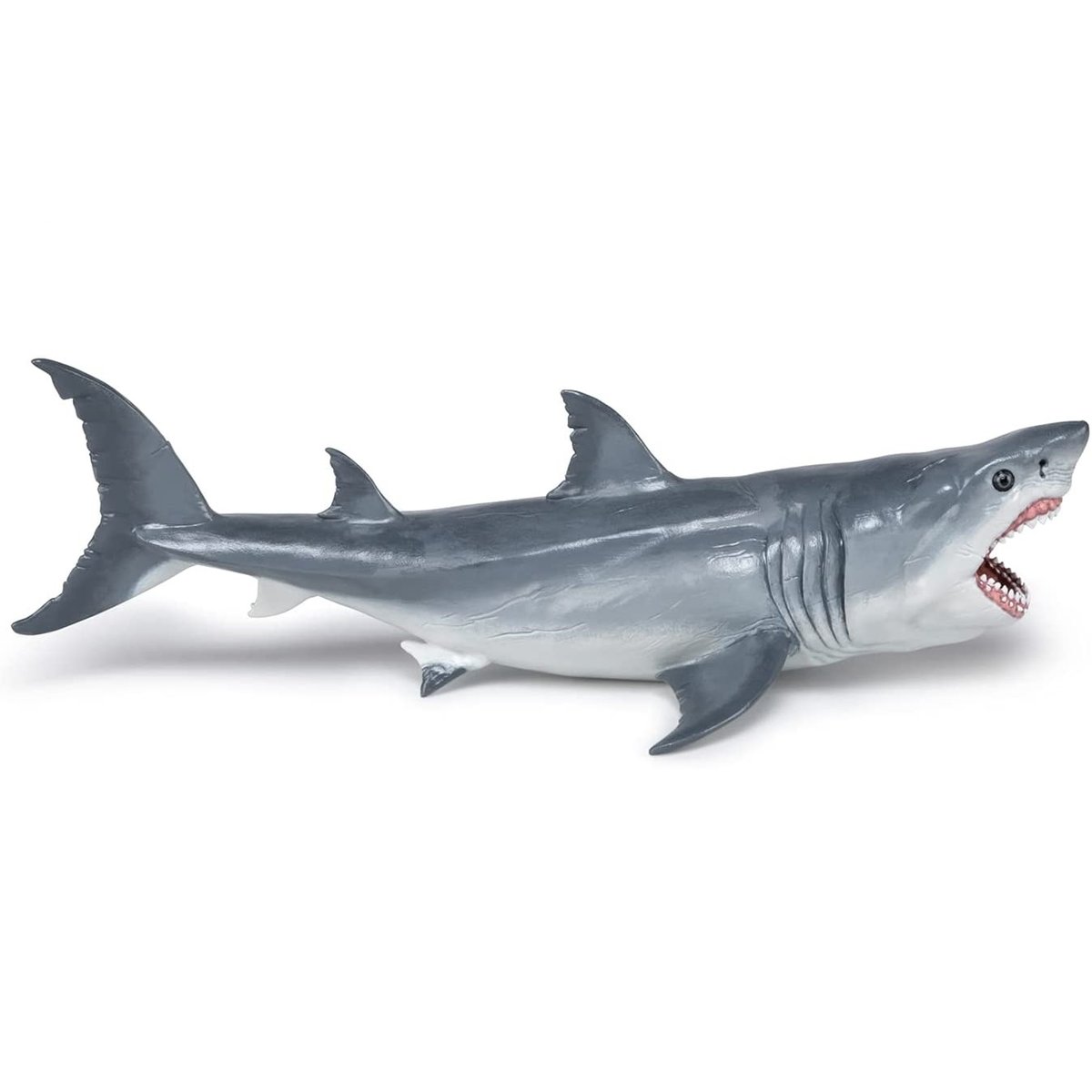 Figurine Requin Mégalodon préhistorique gris, PAPO