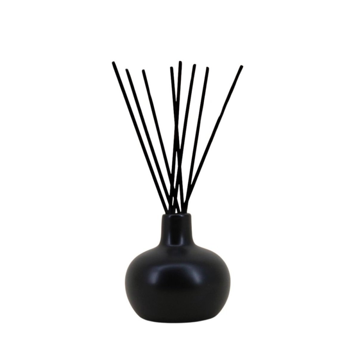 Diffuseur d'odeur rond "Hiver boisé" 150ml noir, ORNAMI