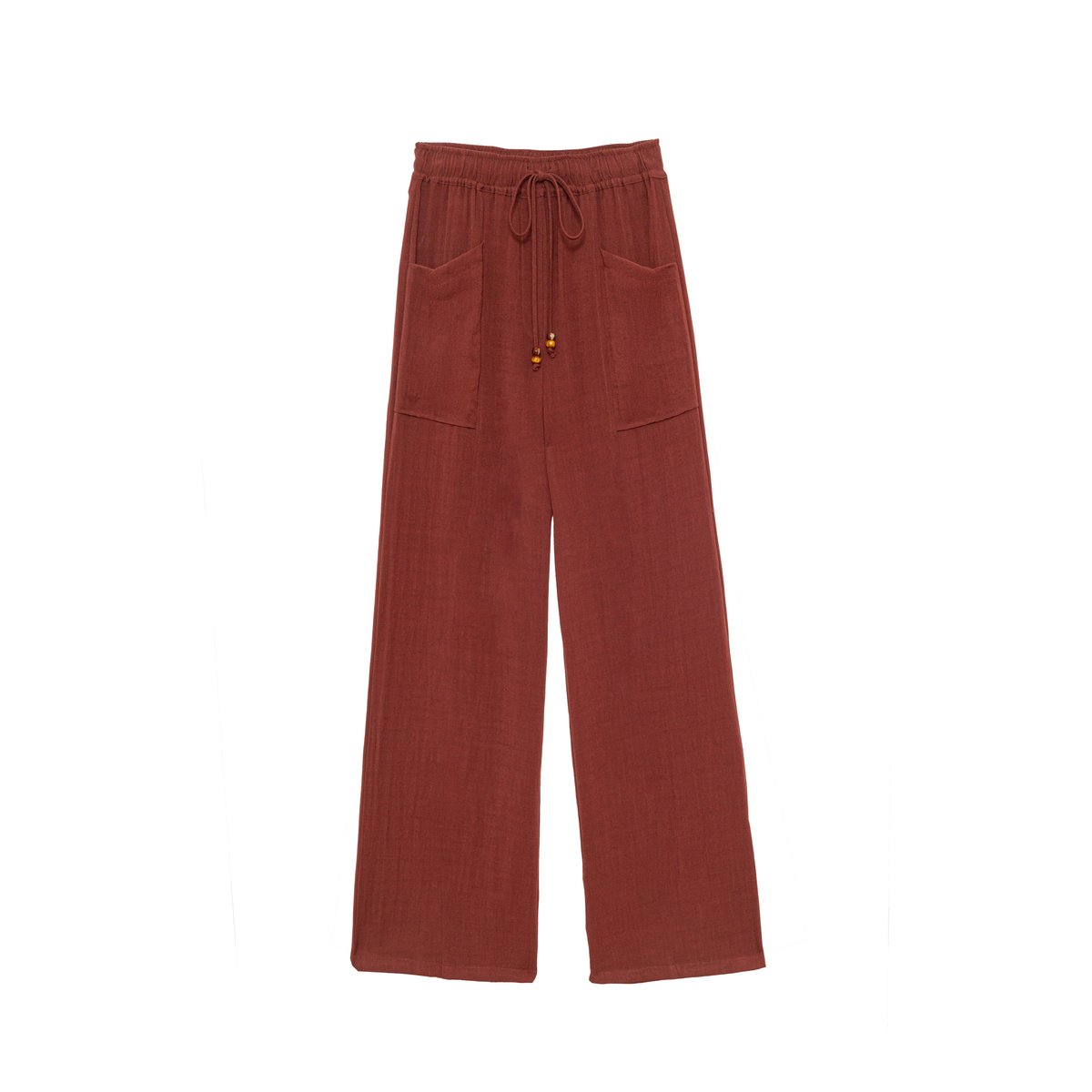 Pantalon large uni PILOR 55-bordeaux, LA PETITE ETOILE
