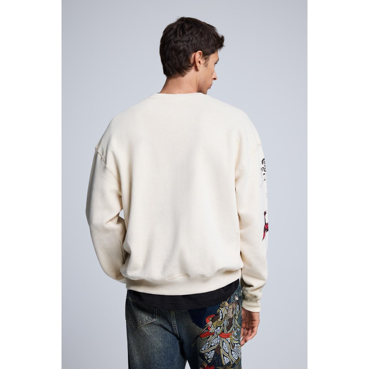 sweat imprimé japon beige, DESIGUAL