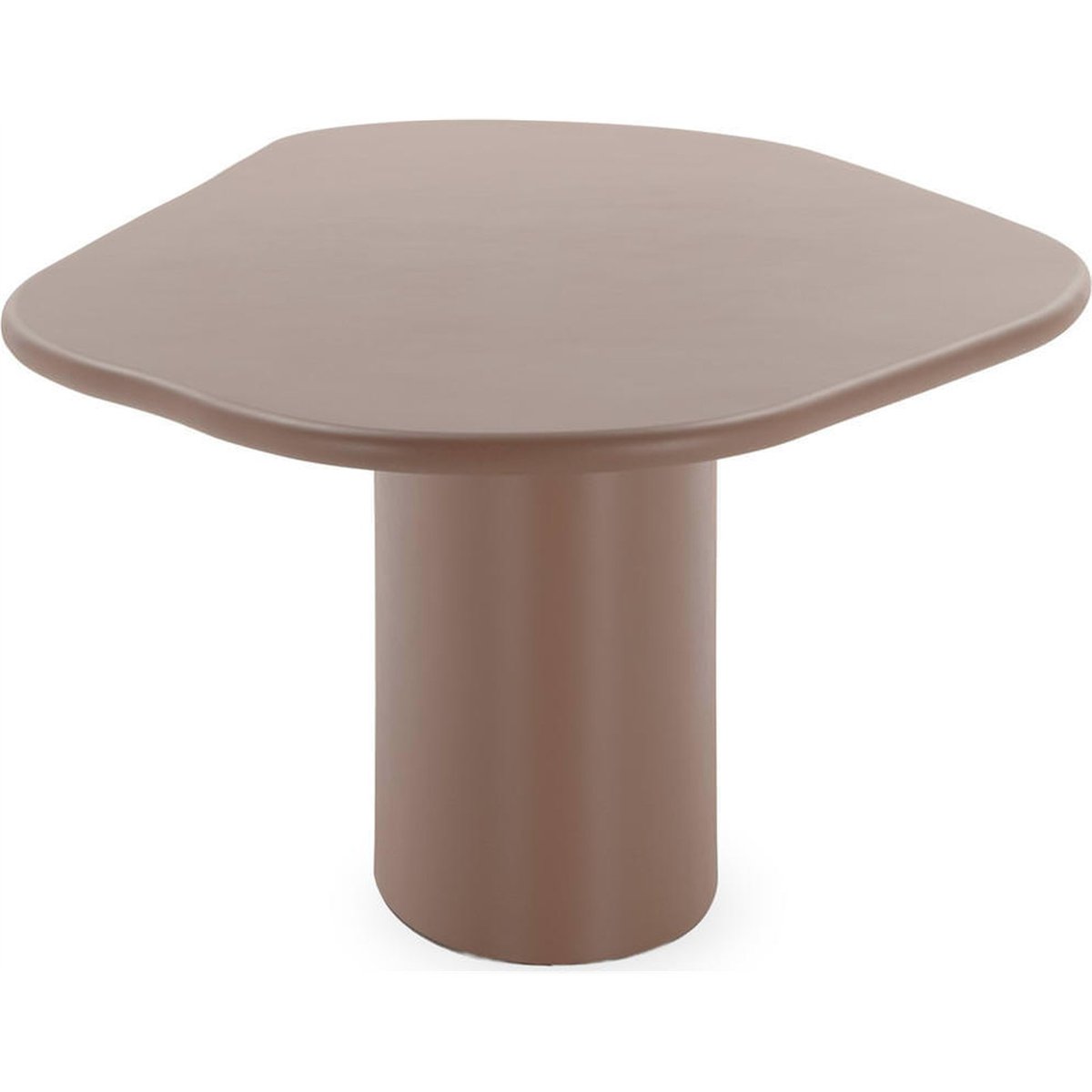 Table à manger sculpturale pied central moka, RECOLLECTION