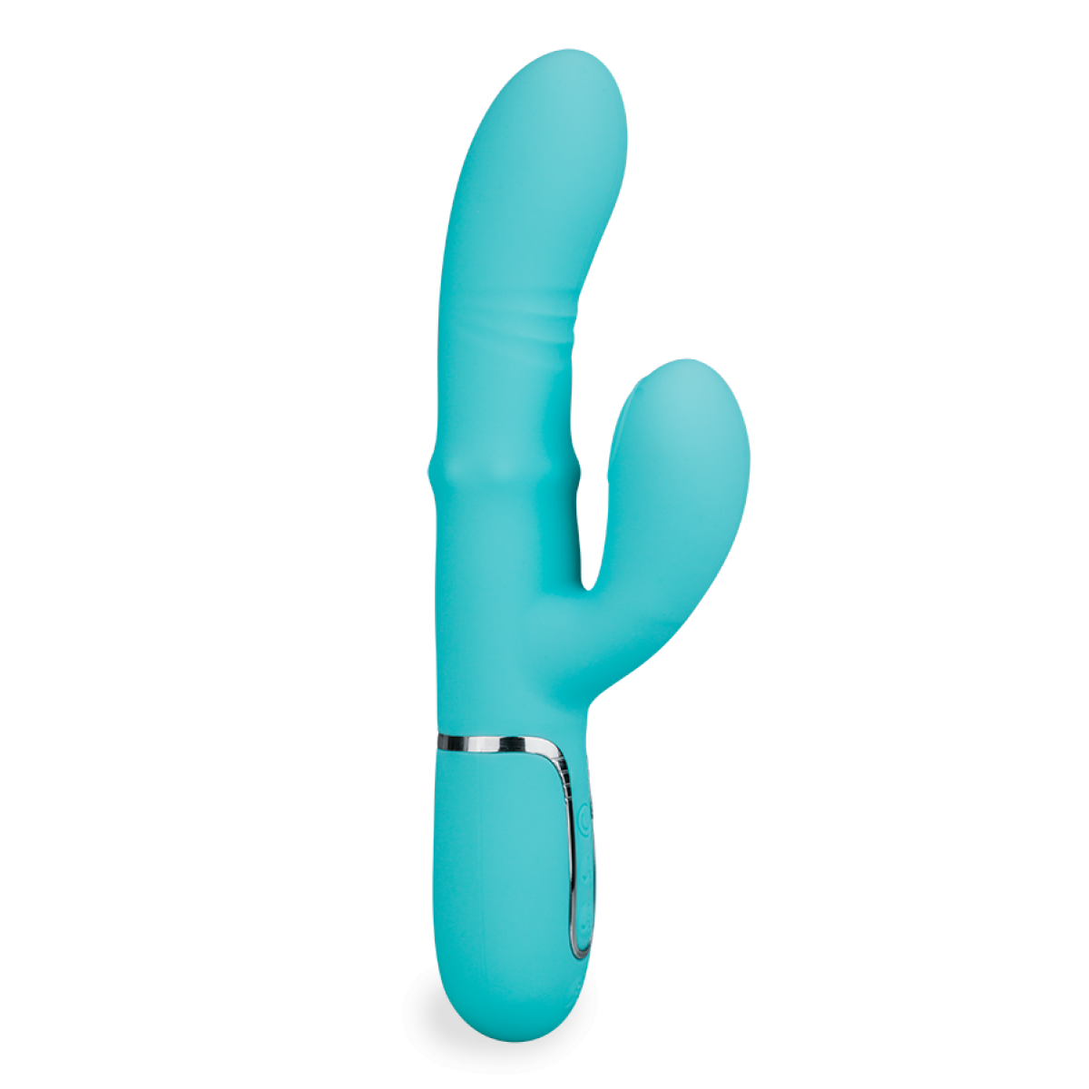 Vibromasseur puissant rabbit percuteur Climax turquoise, LOVE AND VIBES