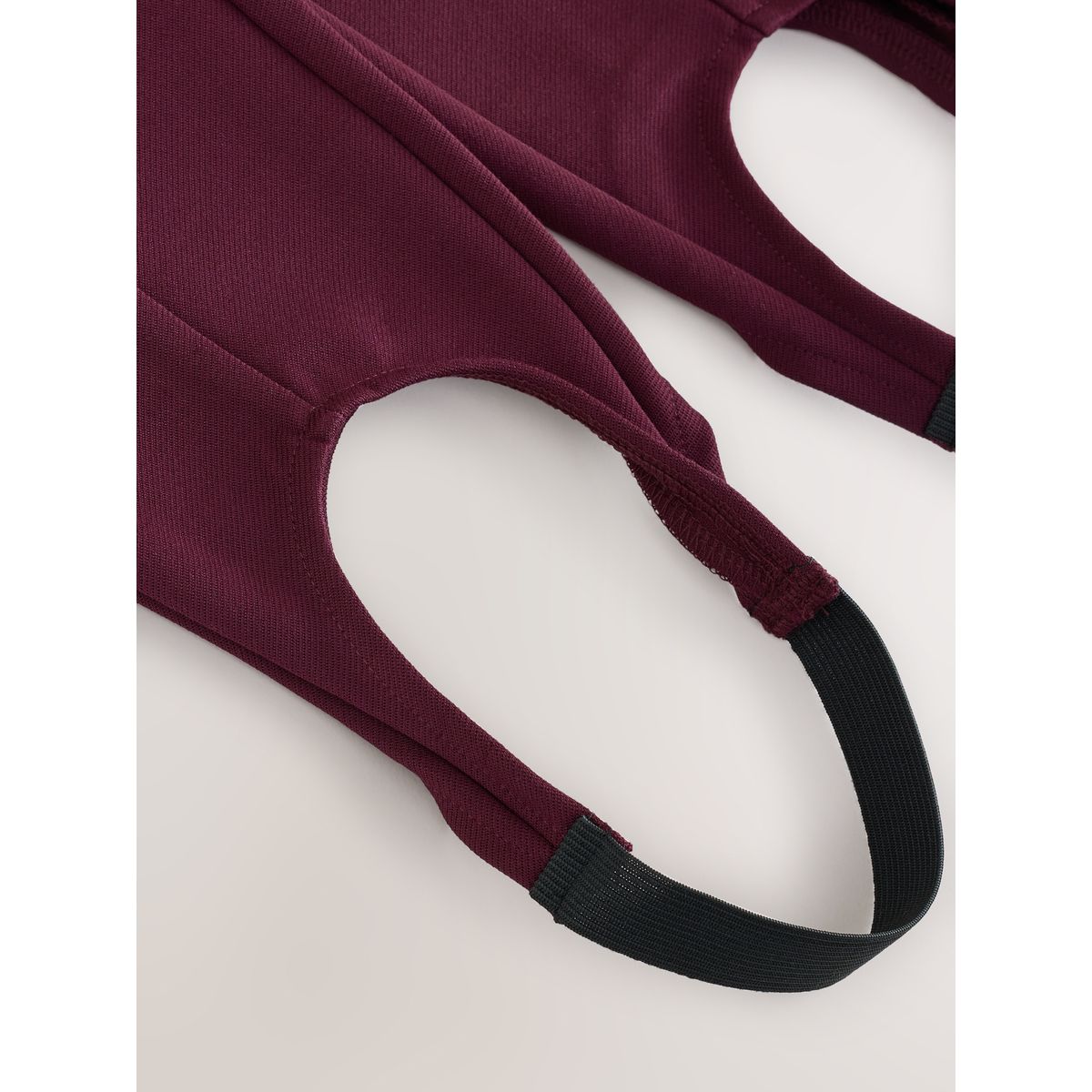 Legging à étriers en maille point de rome rouge bordeaux, NEXT