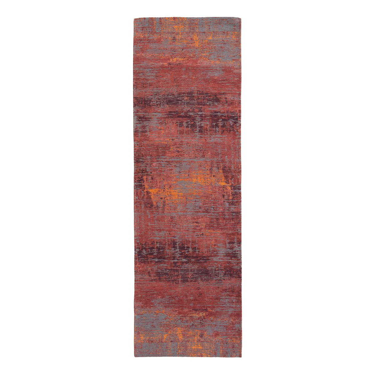Tapis intérieur/extérieur tissé plat CLARENCE rouge, NOVATREND