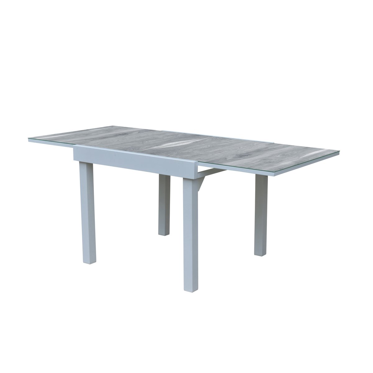 Ensemble en aluminium, 8 sièges MODULO gris, WILSA GARDEN