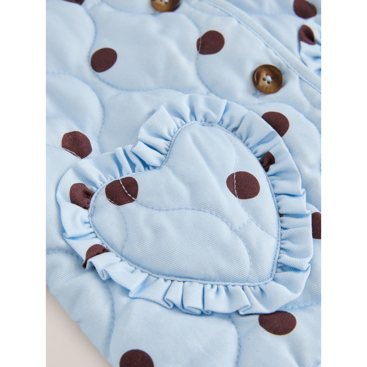 Veste matelassée imprimée coton majoritaire tache bleue, NEXT