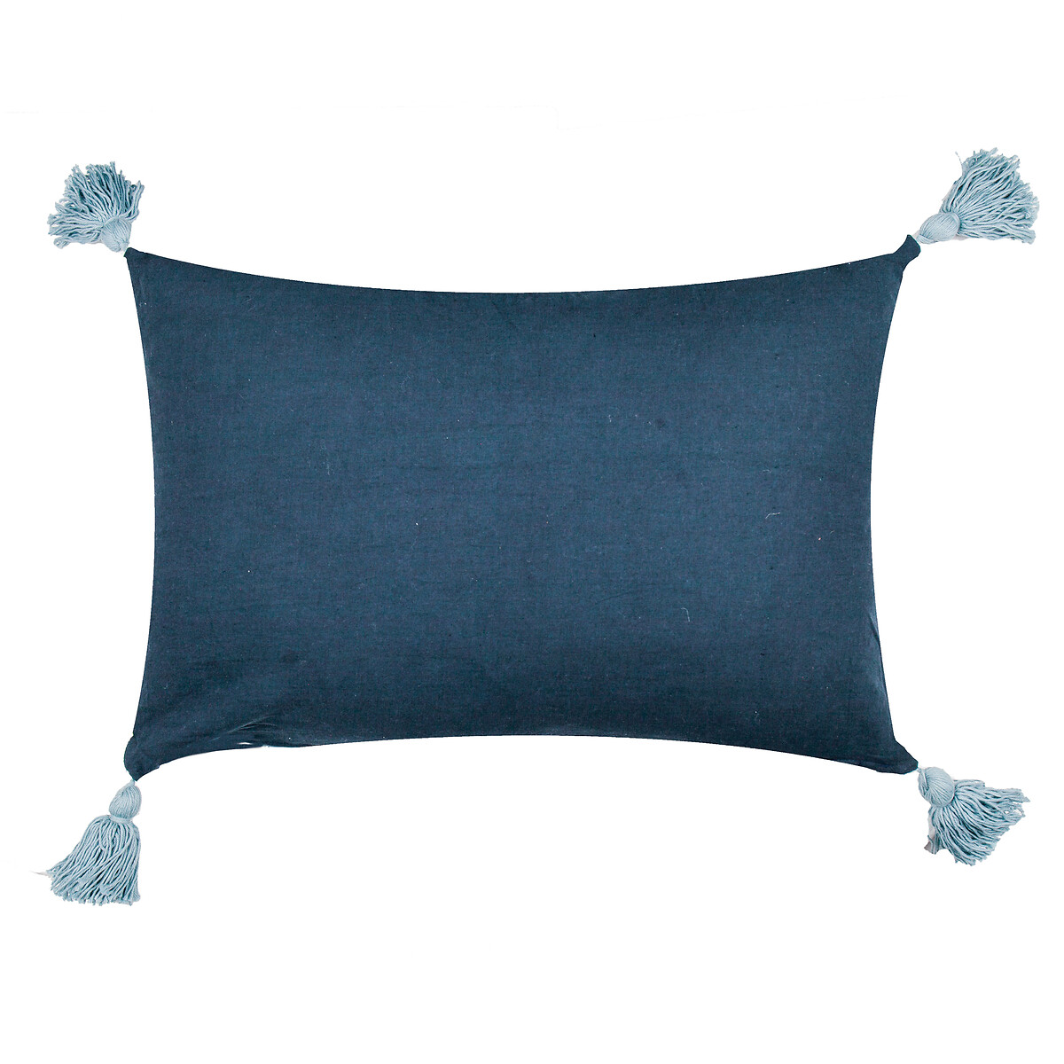 Delphine Floral Tasselled Filled Cushion midnight blue, PAOLETTI