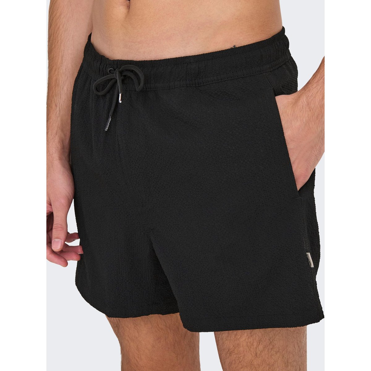Short De Bain noire - black, ONLY & SONS