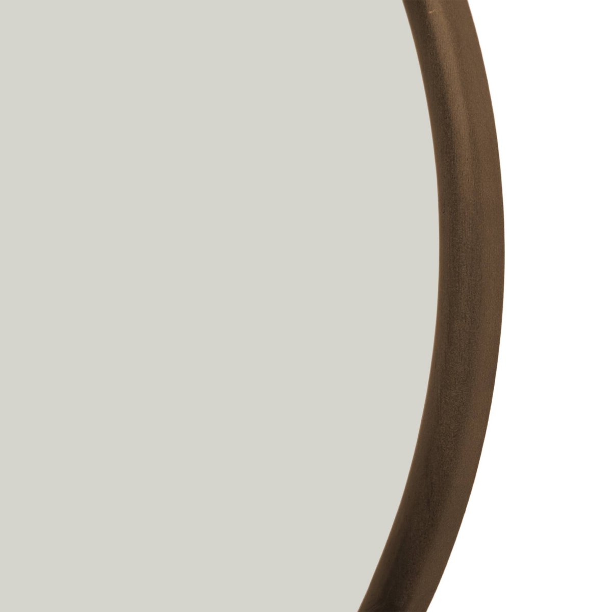 Miroir rond bois d'hévéa Ø60cm IVY noyer, SWEEEK