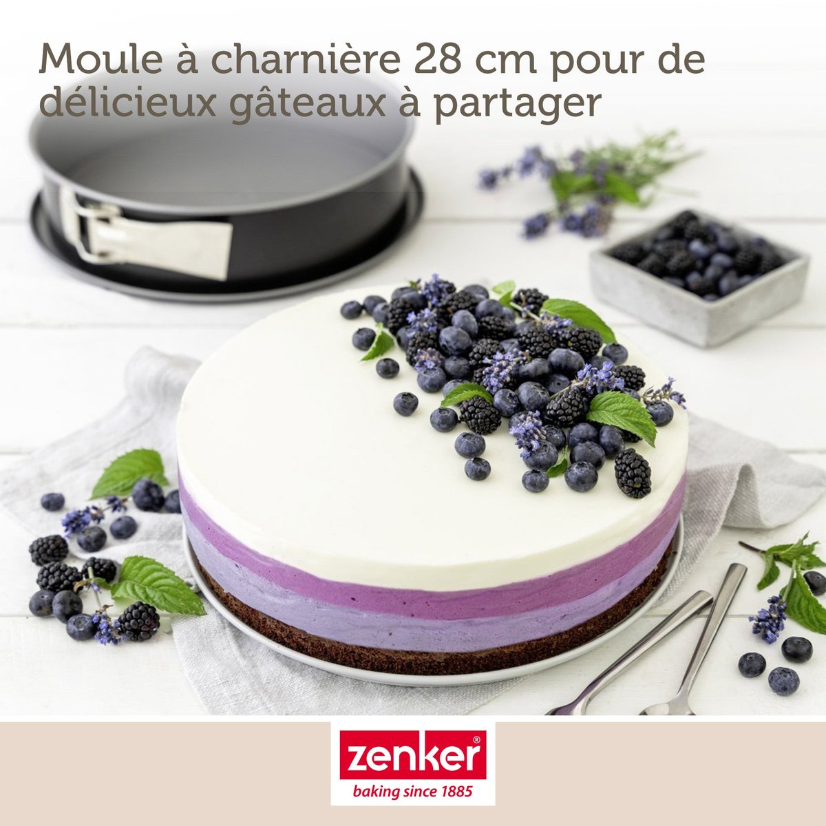 Set de 5 ustensiles de pâtisserie moule à gâteaux bol ENERGY gris, ZENKER