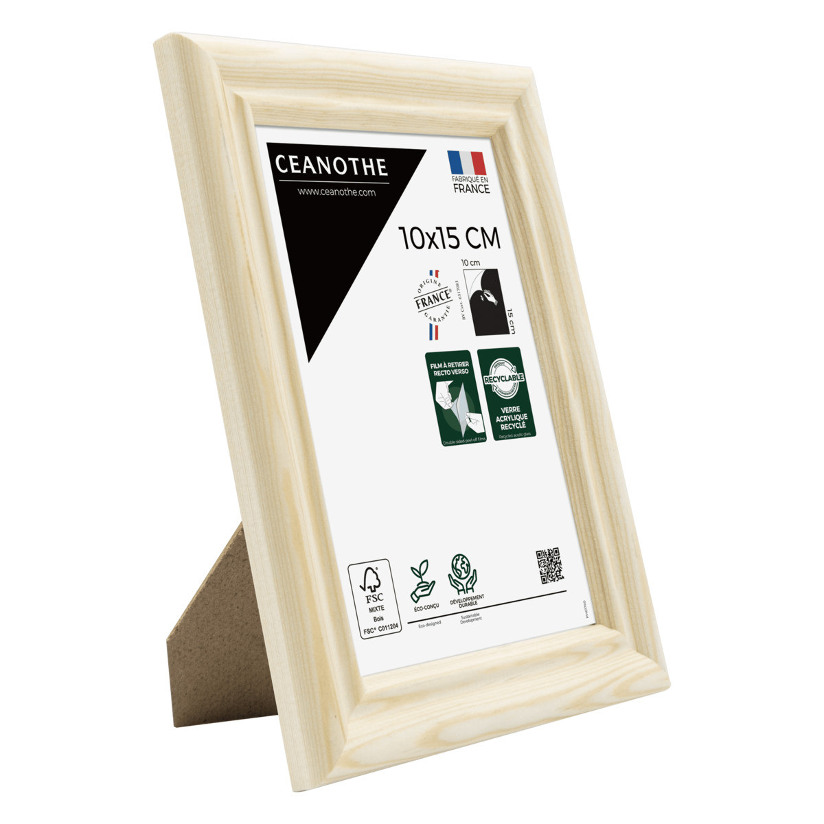 Cadre Photo En Bois Massif Fsc CIRCEE AUTHENTIC bois brut, CEANOTHE