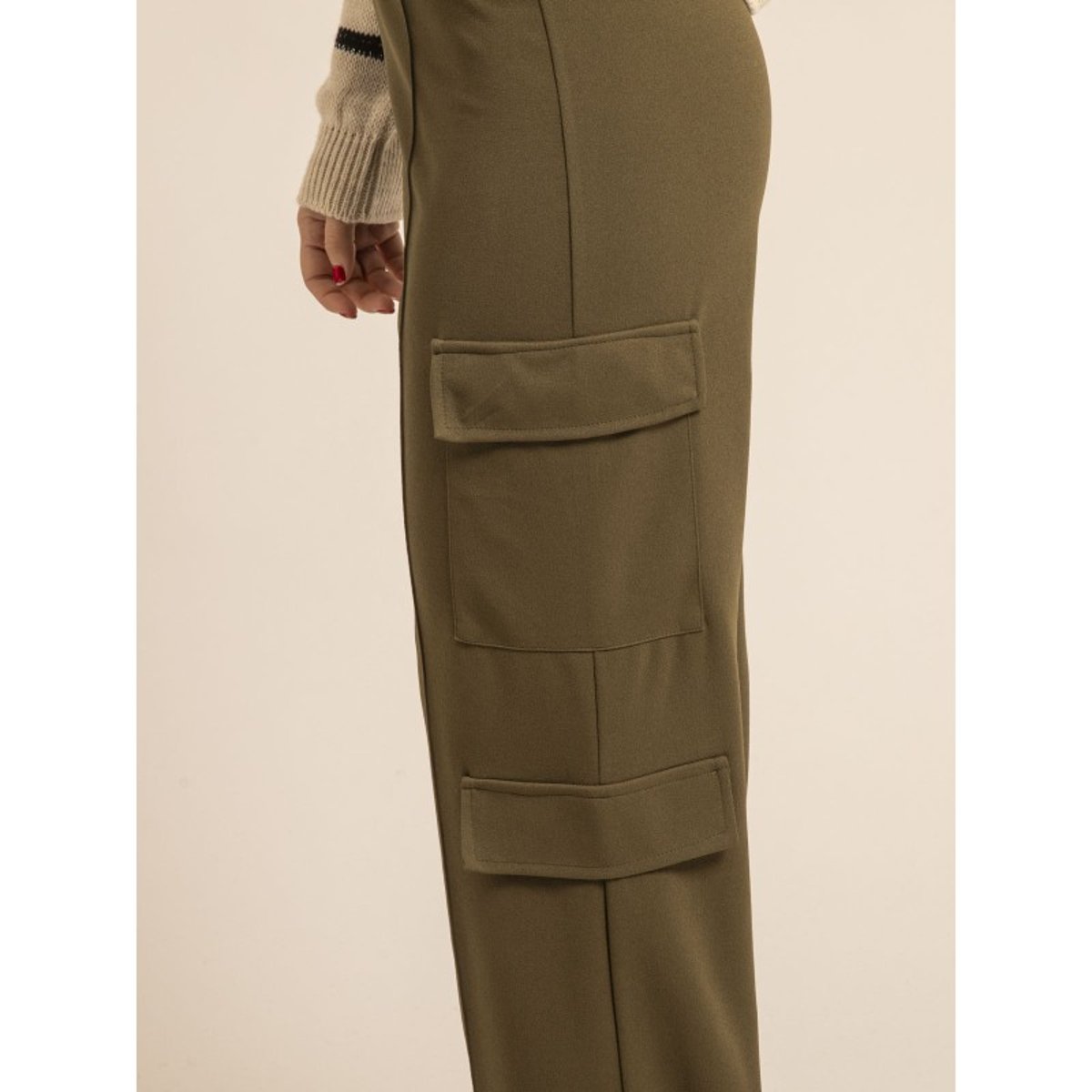 Pantalon Cargo Emenza kaki, DONA LISA