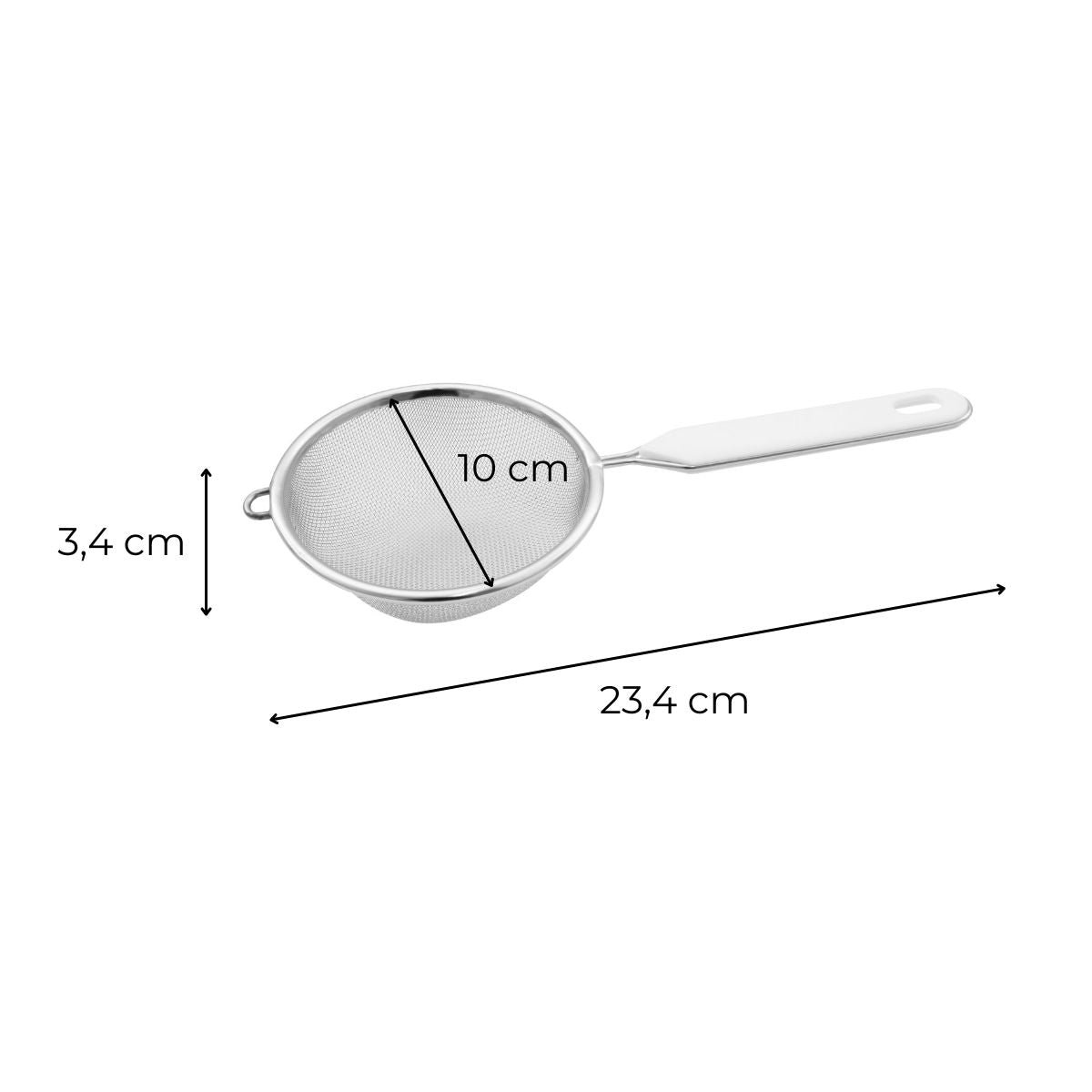 Ensemble de 2 Petites Passoires tamis 10 cm de diamètre Divers gris, FACKELMANN