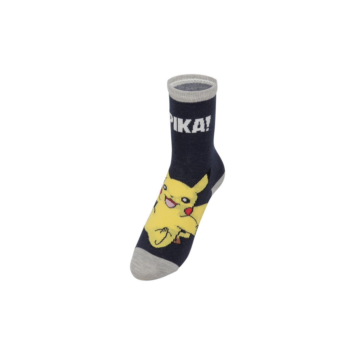 Lot De 12 Chaussettes Coton rouge/jaune/gris/bleu/blanc, POKEMON