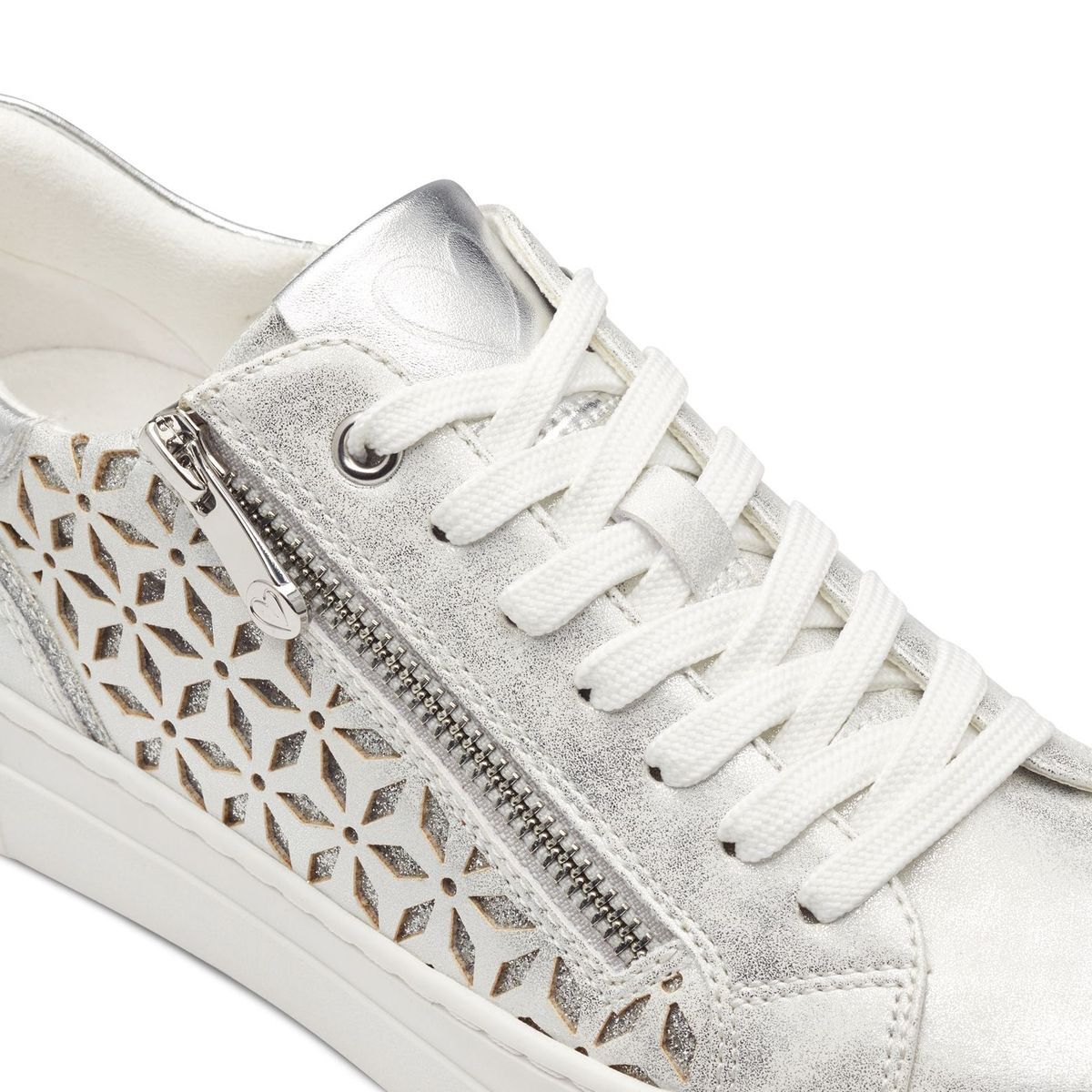Basket à lacets gris clair combiné, MARCO TOZZI
