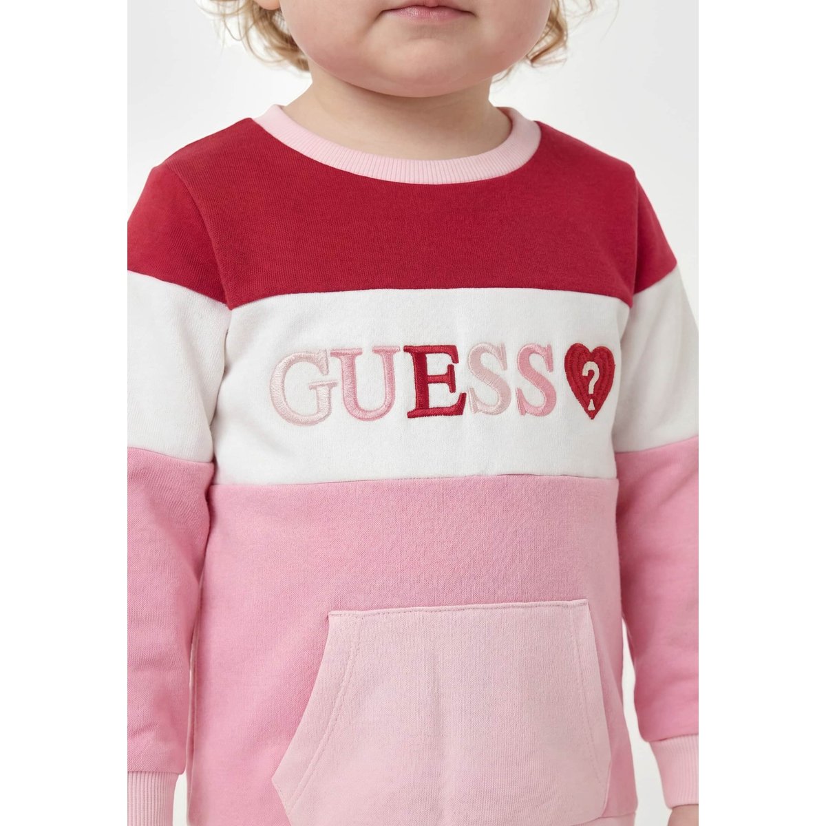 Logo Brodé Dress rose foncé, GUESS KIDS