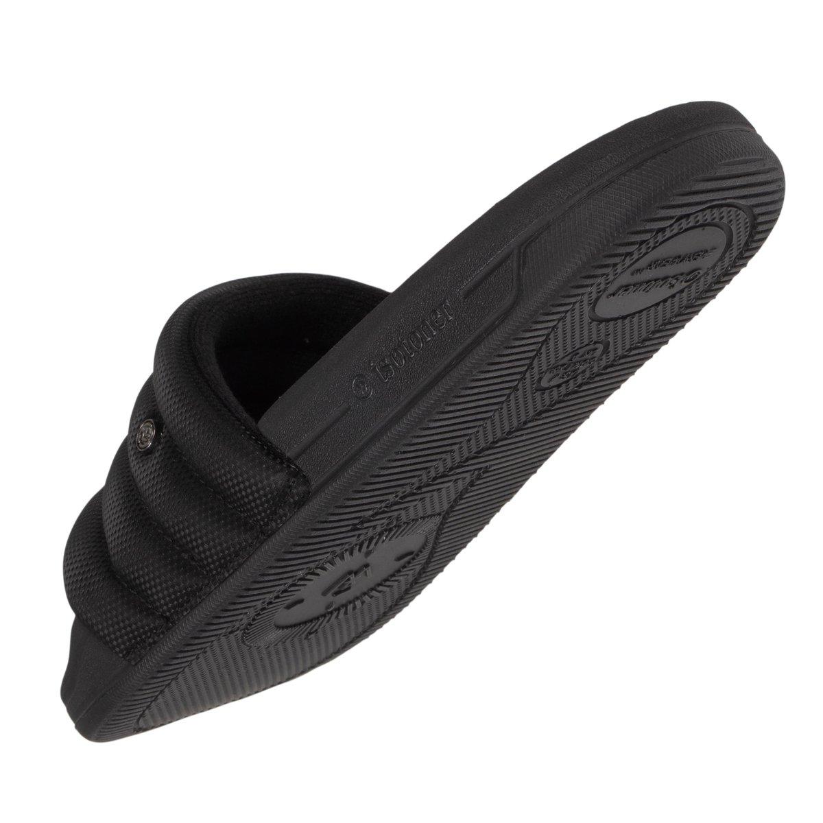 Mules claquettes souples, légères, résistantes à l'affaissement et durable. noir, ISOTONER