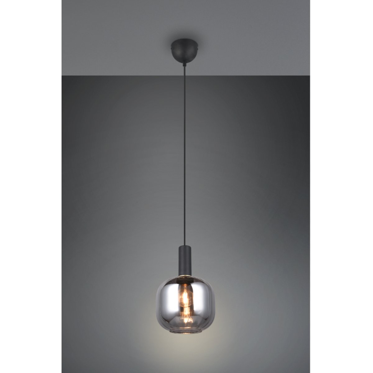 Suspension en verre design, D.20 , DIVA gris, TRIO