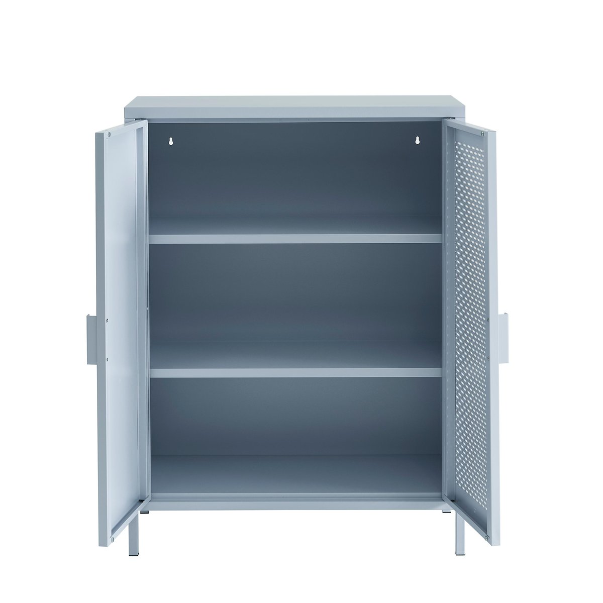 Buffet en acier 2 portes gris bleu, PANTONE
