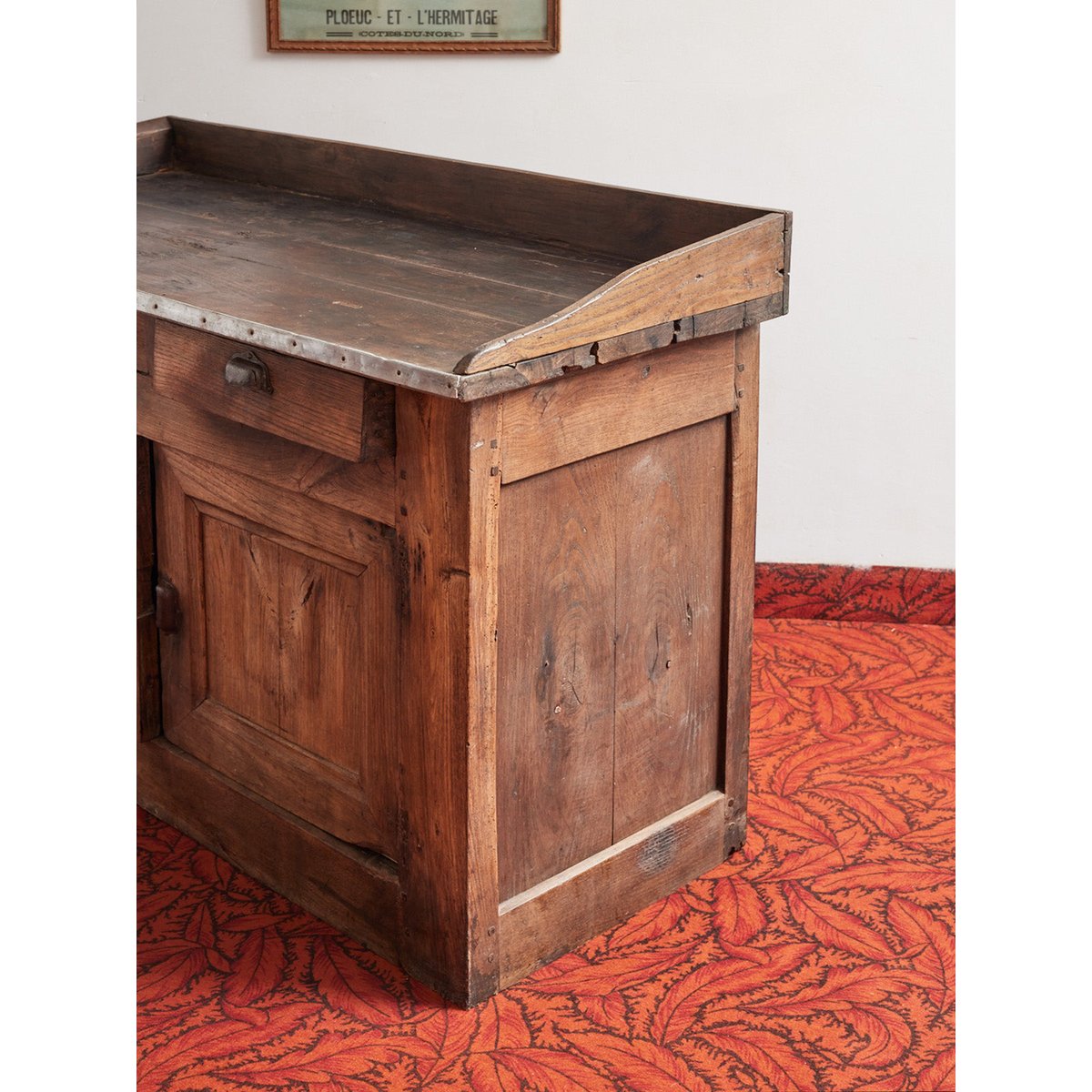 Buffet en bois Gilbert N°703 - Bon état bleu clair, DEBONGOUT