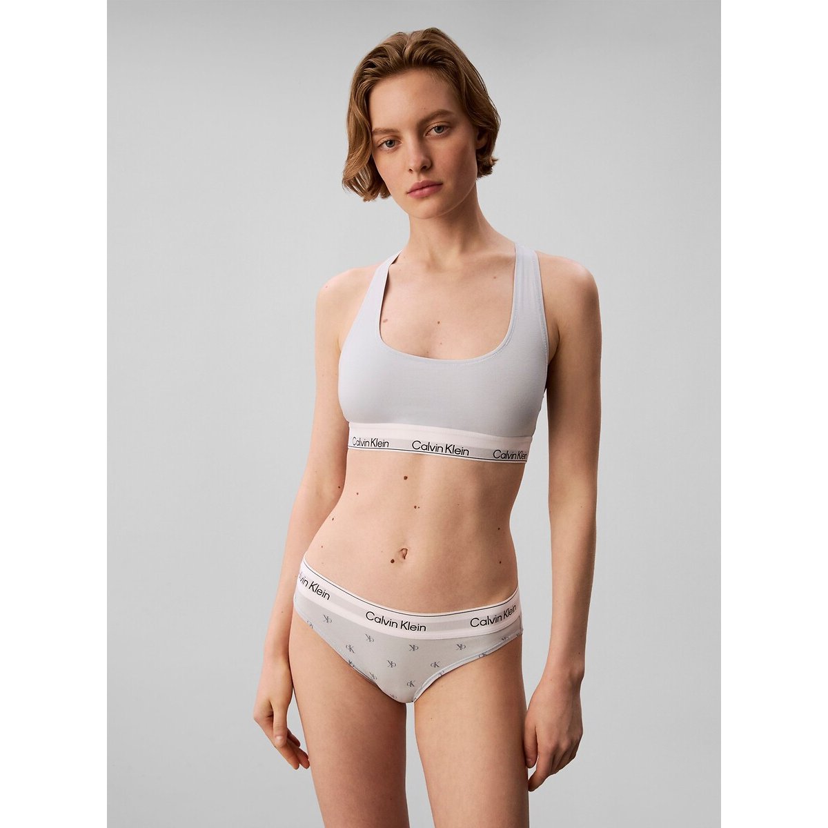 Lot de 2 Bralettes ICON COTTON MODAL noir + bleu clair, CALVIN KLEIN UNDERWEAR