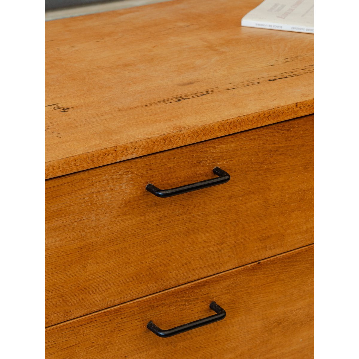 Commode en bois Olga N°1125 - Bon état bois foncé, DEBONGOUT