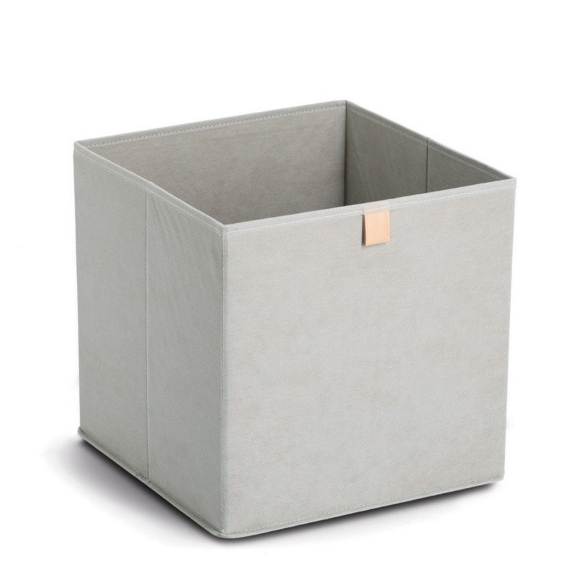 Panier cubique rangement textile gris clair, ZELLER PRESENT