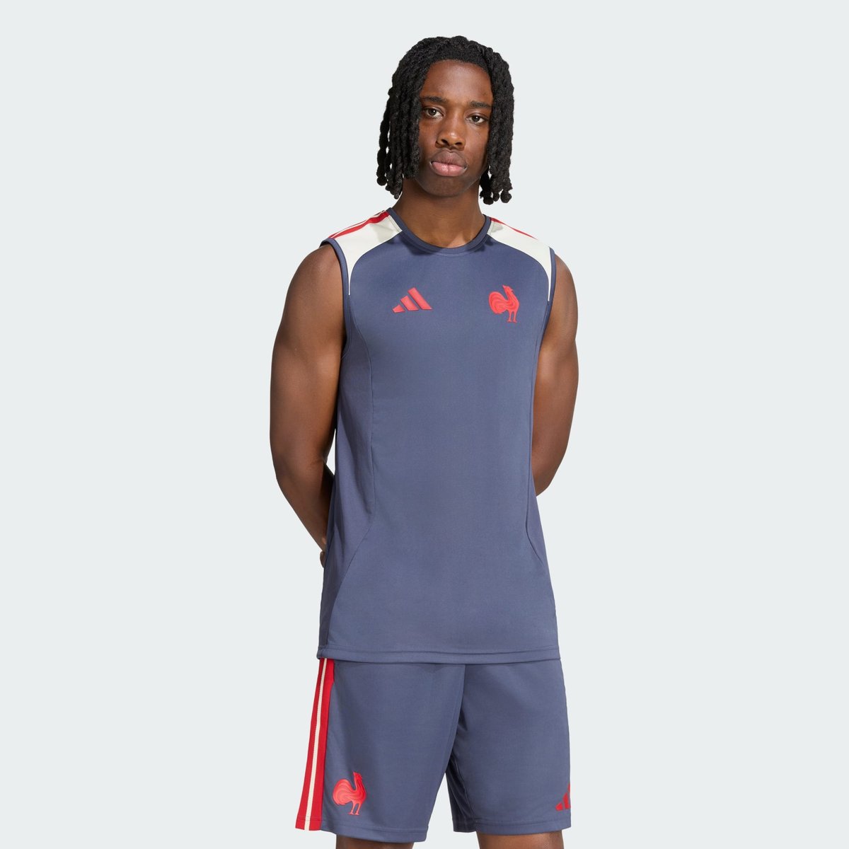 Débardeur De Rugby France Débardeur De Rugby France shadow navy / cream white, adidas Performance