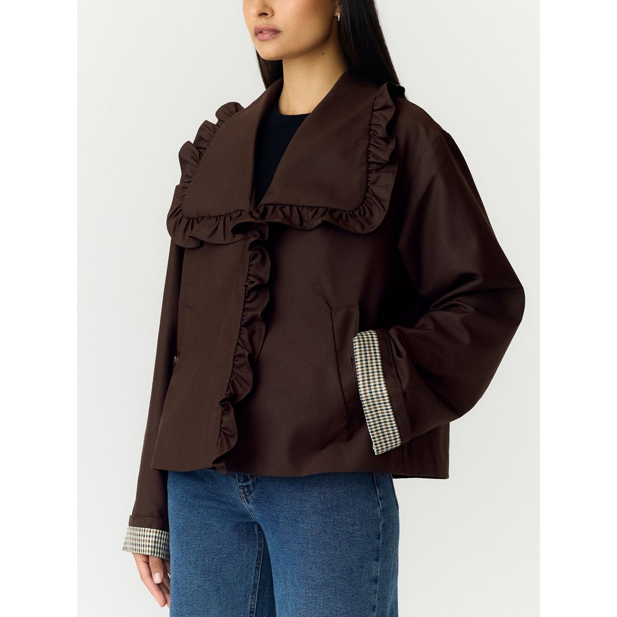 Trench marron - coffee bean1, YAS