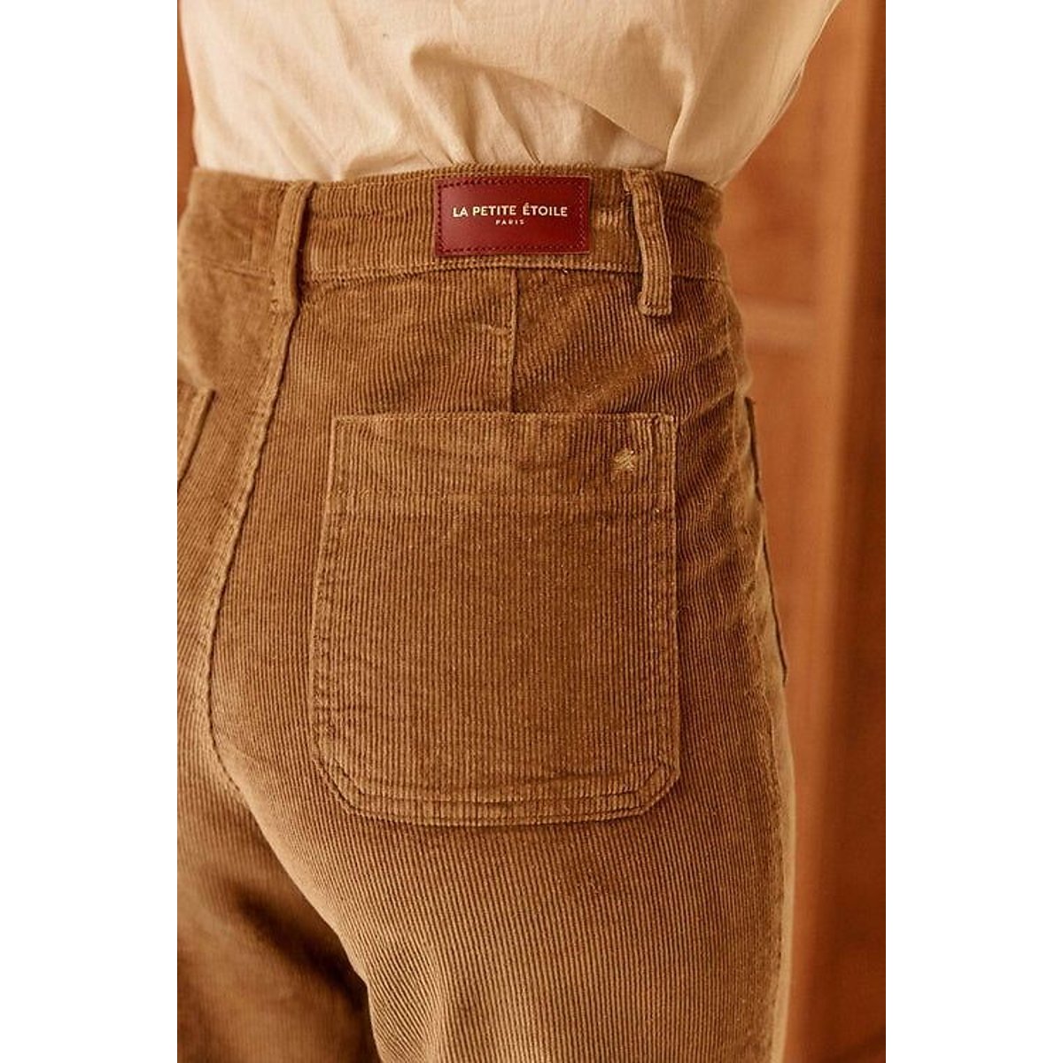 Bootcut-Velours-Hose, ATLANTA beige, LA PETITE ETOILE