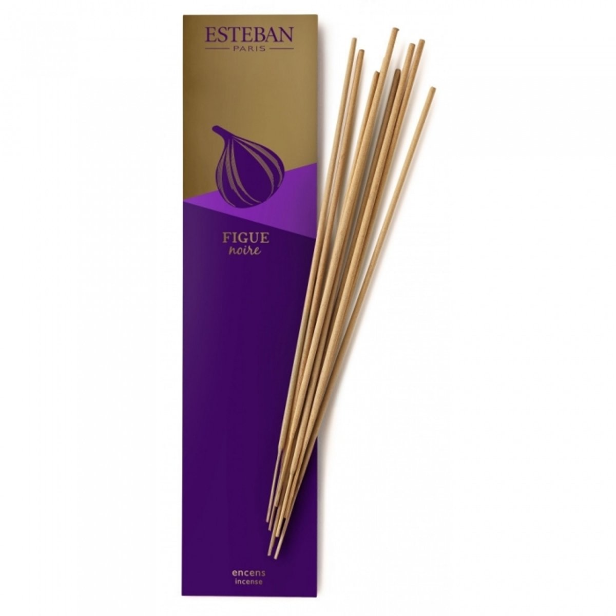 Parfum d'intérieur - Encens indiens 20 bâtonnets figue noire multicolore, ESTEBAN