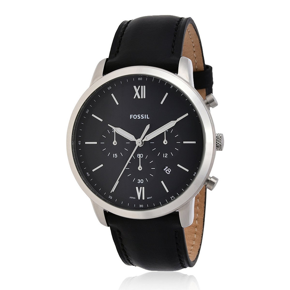 Montre Analogique  NEUTRA CHRONO argenté noir noir, FOSSIL