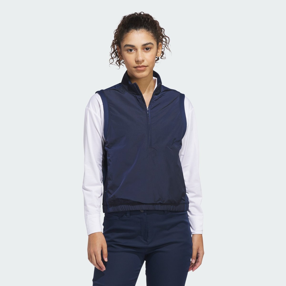Veste Sans Manches Ample Demi-Zip Climawarm Beyond The Course Veste Sans Manches Ample Demi-Zip Climawarm Beyond The Course collegiate navy, adidas Performance
