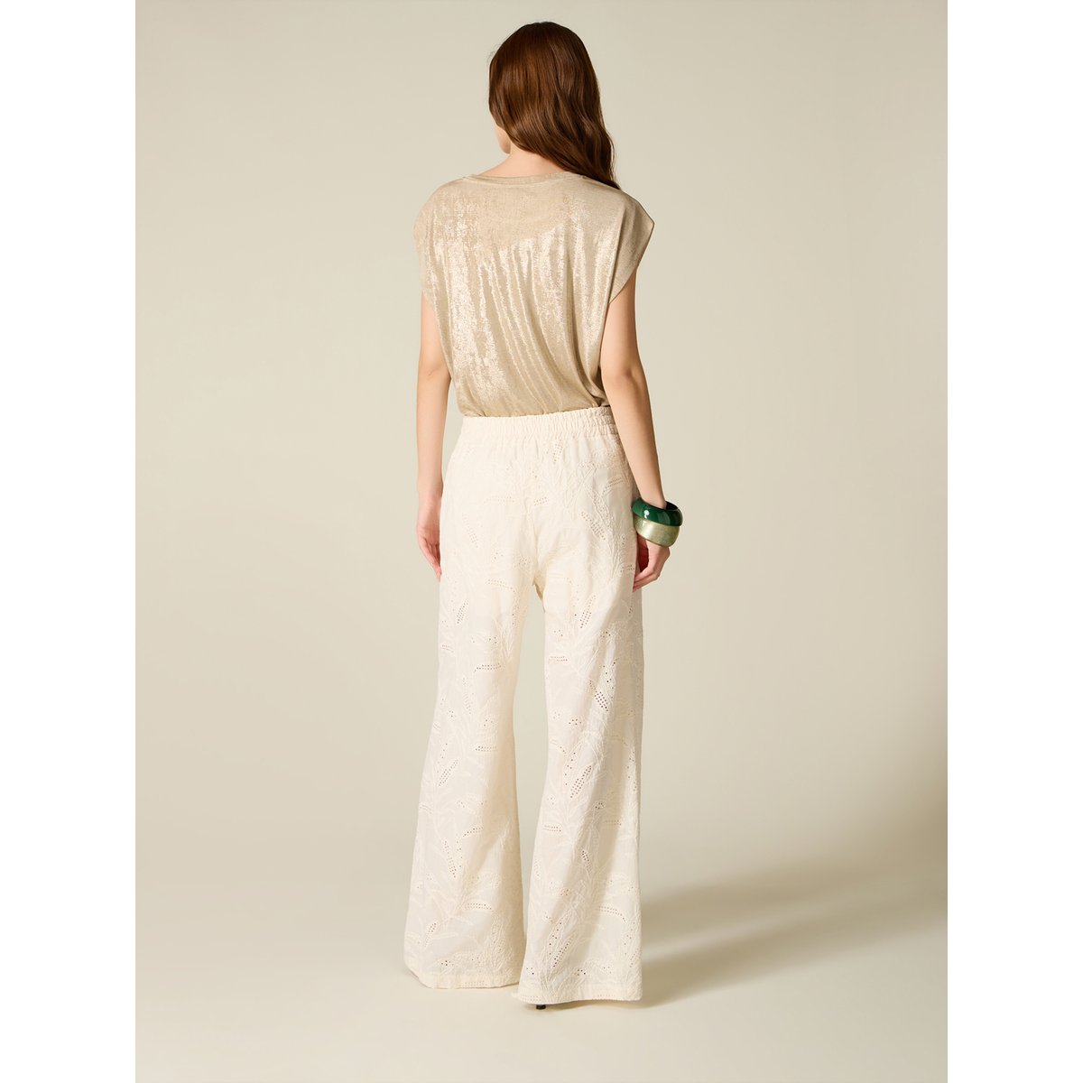 Pantalon palazzo blanc, OLTRE