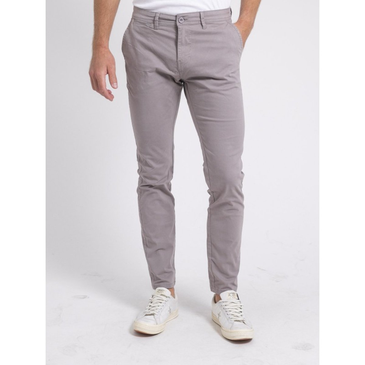 Pantalon Chino Valdek gris, RITCHIE