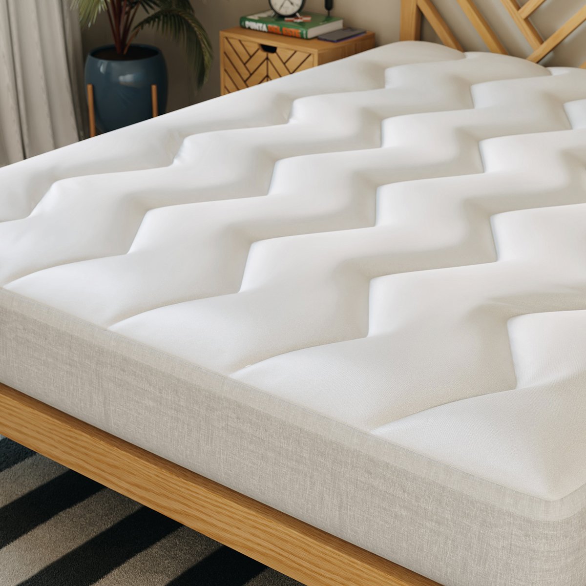 Surmatelas Housse Nuage blanc pur, SLOME