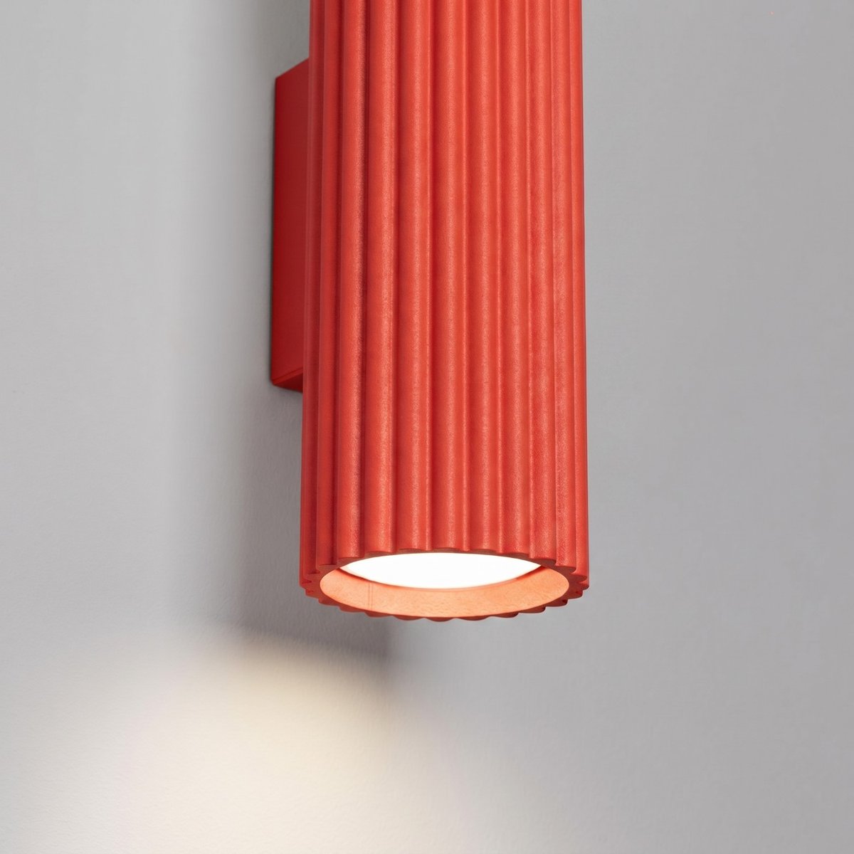 Applique murale Aluminium Rouge GU10 2 KARBON rouge, EDEN