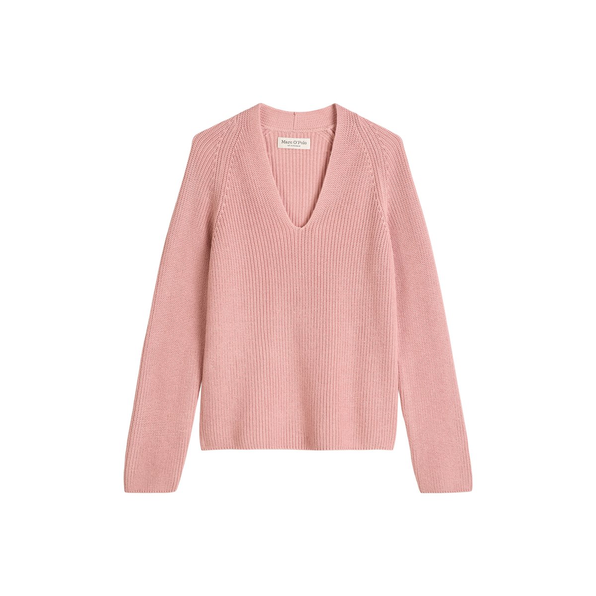 Pullover DfC regular en pur coton organique rose, MARC O'POLO