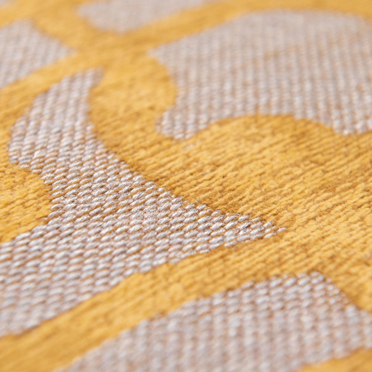 Tapis intérieur/extérieur tissé plat BEATLE jaune, NOVATREND