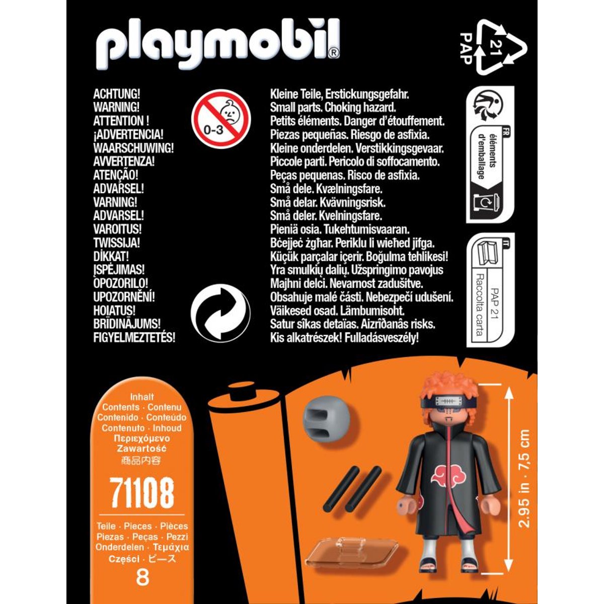 71108 Pain - Naruto Shippuden couleur unique, PLAYMOBIL