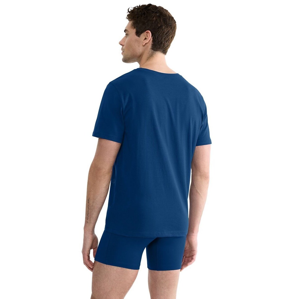 T-shirt col rond bleu marine, SLOGGI