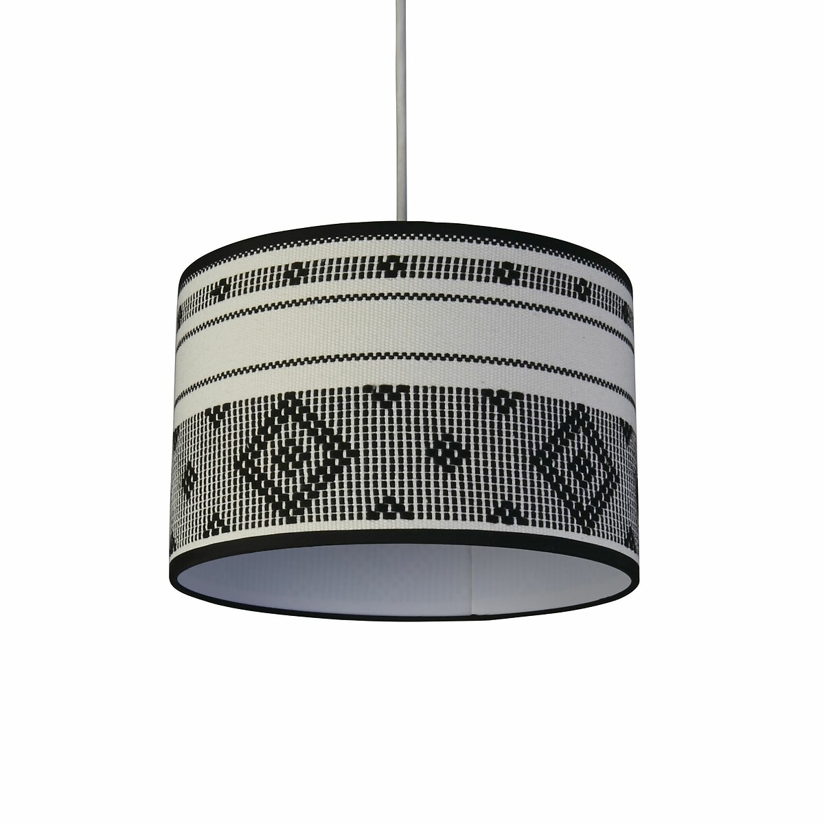 30cm Meriden Textured Shade black/white, SO'HOME