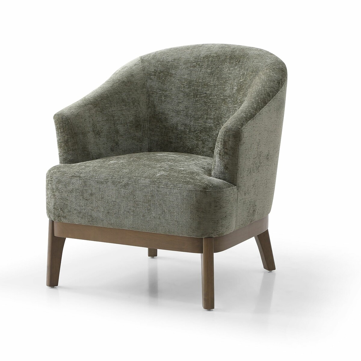 Eliana Chenille Tub Chair olive, SO'HOME