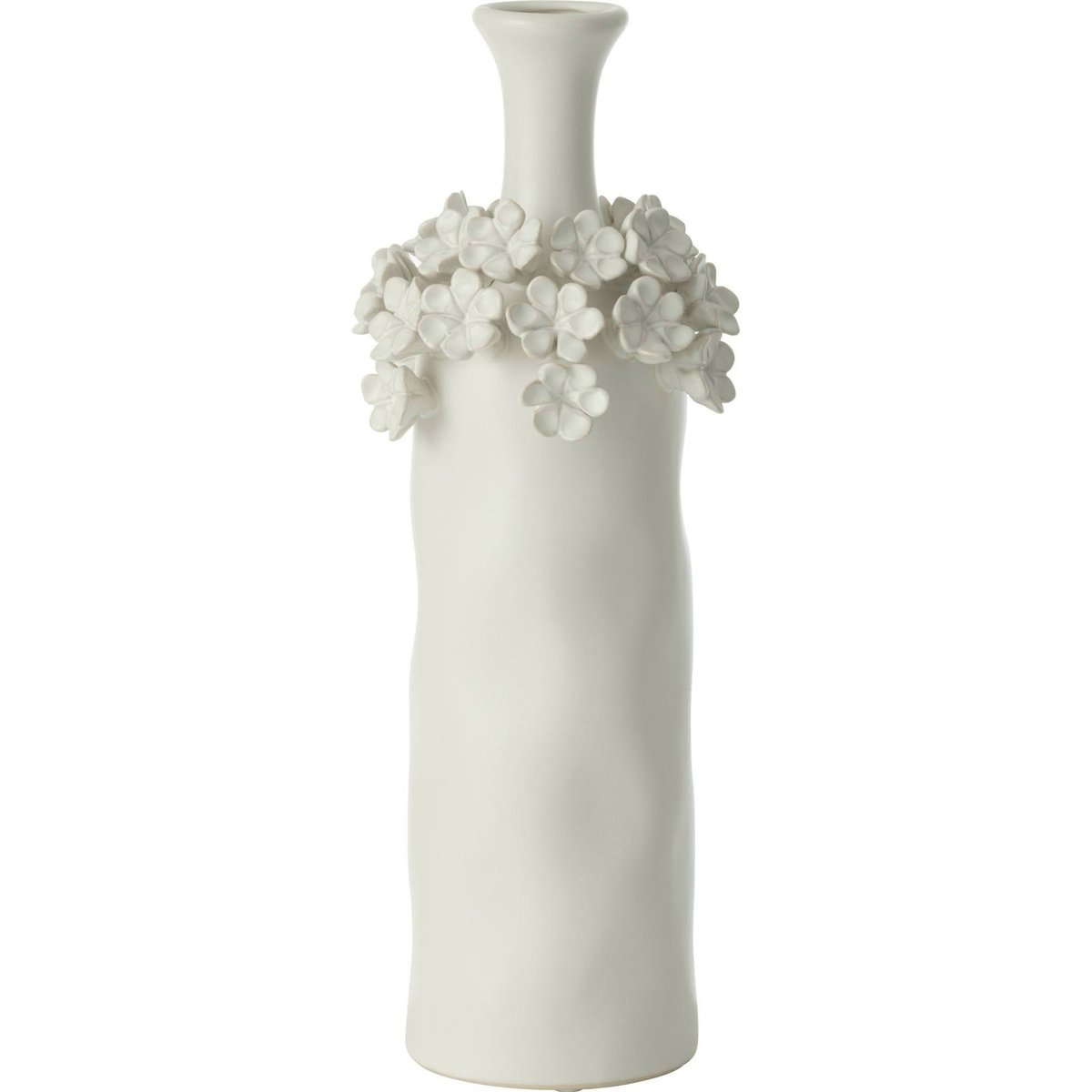 Vase fleur en céramique fait main blanc, RECOLLECTION